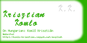 krisztian komlo business card